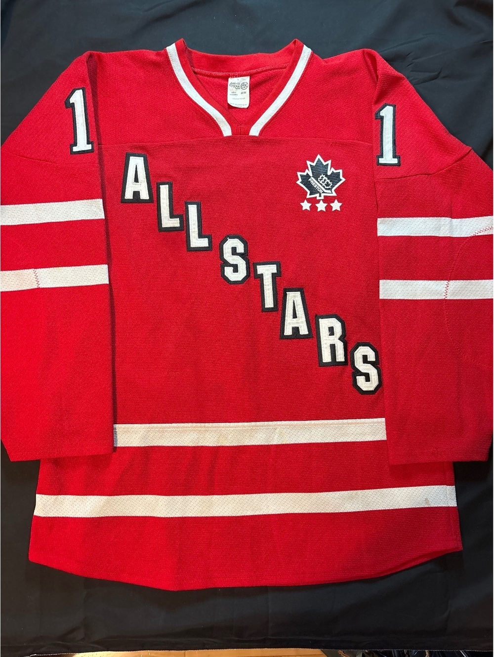 Vintage Retro Hockey All Stars Canada Red Jersey #11